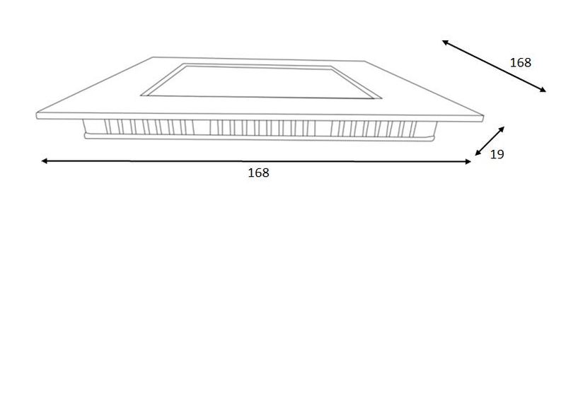 BRICE-LED - Bodové svietidlo - 15W Square 1